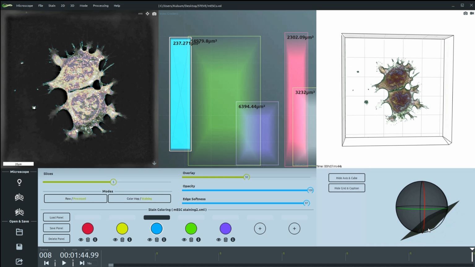 Screenshot-STEVE Software STEVE UI - Nanolive