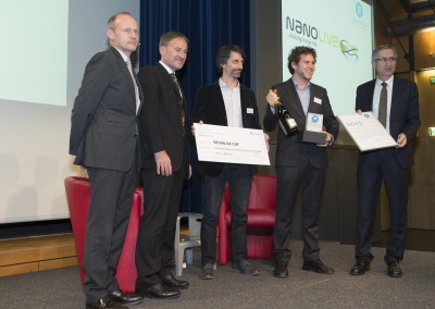 Pionierpreis group photo Yann and Sebastien with check and award-2