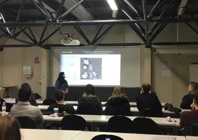 Nanolive live cell imaging microscope: students listening to Nanolive talk at EPFL