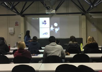 Nanolive live cell imaging microscope: students listening to Nanolive talk at EPFL