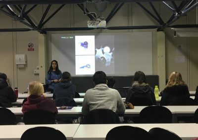 Nanolive live cell imaging microscope: students listening to Nanolive talk at EPFL