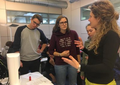Nanolive live cell imaging microscope: college students working with the 3D Cell Explorer