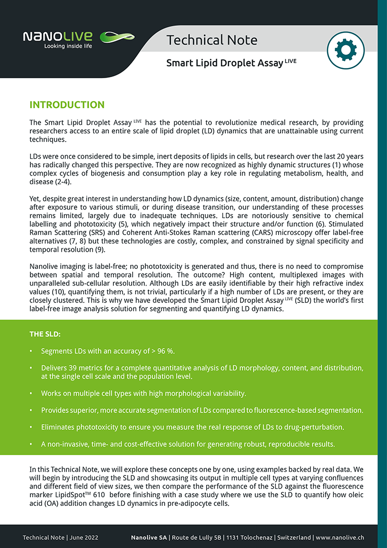 nanolive-tech-note-smart-lipid-droplet-assay-2022-web-01 Smart lipid droplet assay Tech Note
